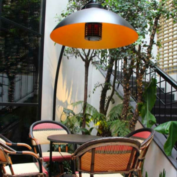 La lampe chauffante DOME de Heatsail permet d'éclairer tout comme de chauffer.