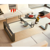 Table quatro Kama avec tablette mobile de la marque EGO Paris