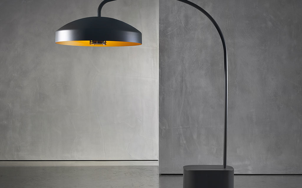 DISC est une lampe chauffante du Studio design de Piet Boon et Heatsail, qui associe un design contemporaine à une technologie nouvelle.