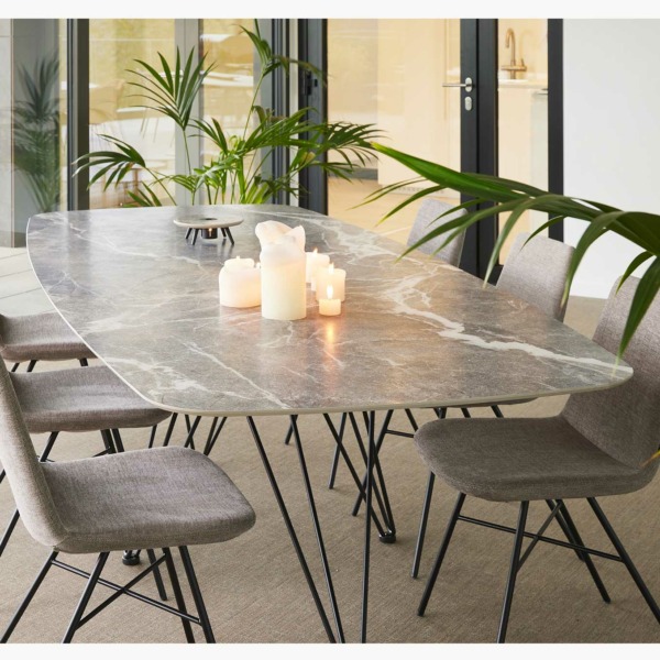 table design joli céramique arrondis