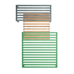 Les tables basse SUTRA de Ego Paris Design Studio Français 5.5 modulable permetent de multiples dispositions celon vos espaces en teck ou/et en aluminium.