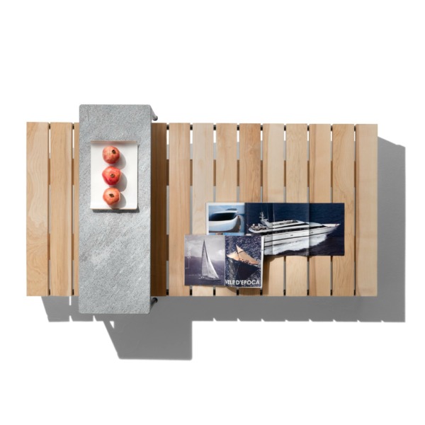 FLEXFORM_PICO_table bassse bois et pierre