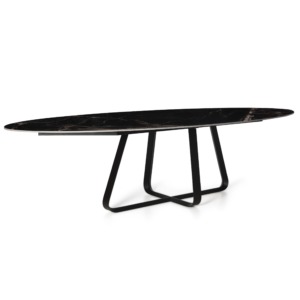 table joli design céramique ovale