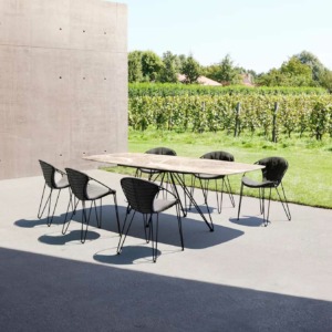 table wire joli bords arrondis design céramique