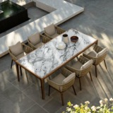 table cruise bois teck talenti céramique