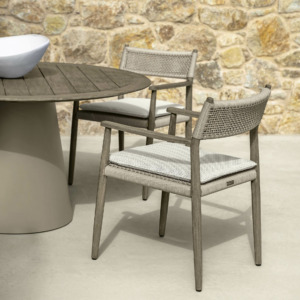 table chaise dolcevita teck grisé
