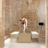 gbmodular-dining-table-300-dining-armchair-dark-gold-01 gbmodular table gandia blasco